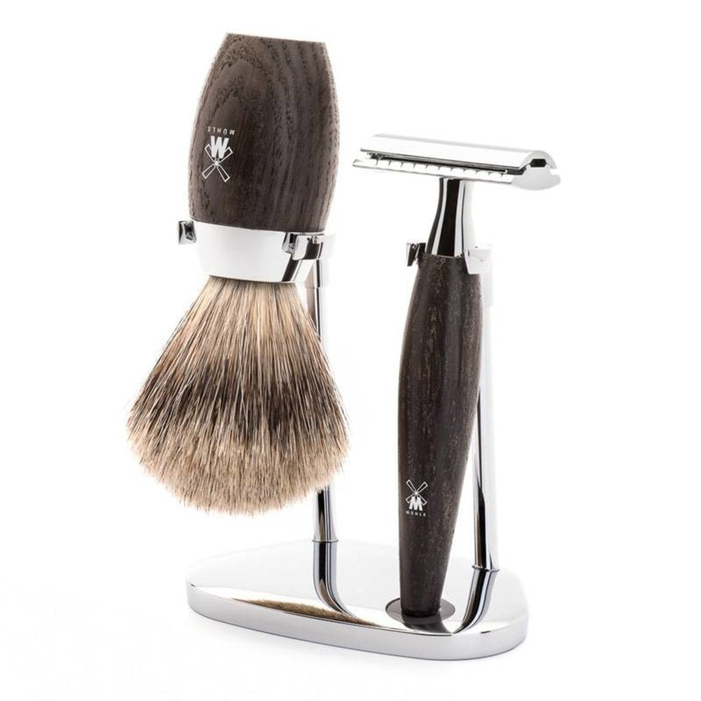 Mühle Scheerset Fijndas Kosmo 3-delig - Moeraseik - Saf.Razor