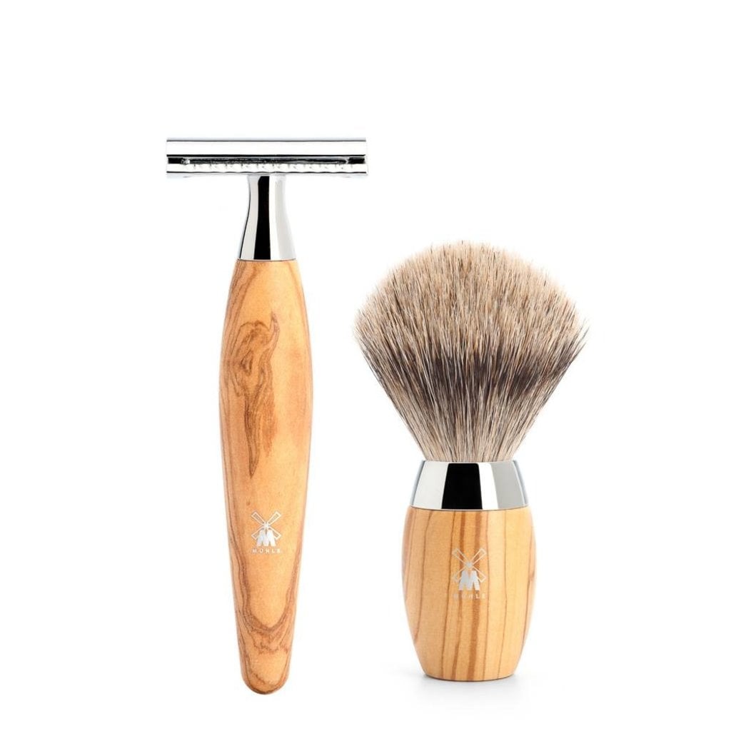 Mühle Scheerset Fijndas Kosmo 3-delig - Olijfhout - Saf.Razor, tweede productfoto