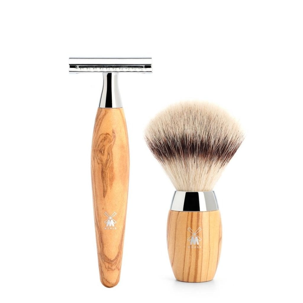 Mühle Scheerset Kosmo 3-delig - Olijfhout - Saf.Razor, tweede productfoto