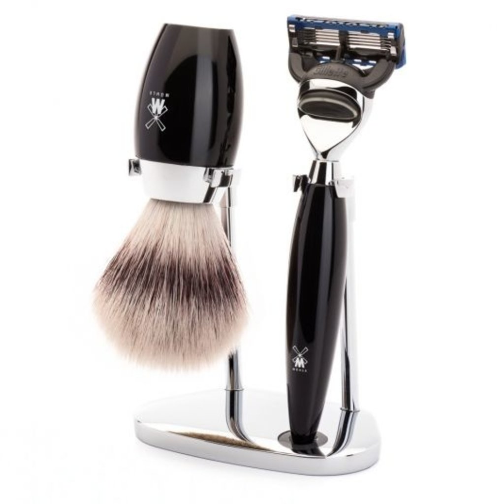 Mühle Scheerset Fibre® Kosmo 3-delig - Zwart - Fusion®