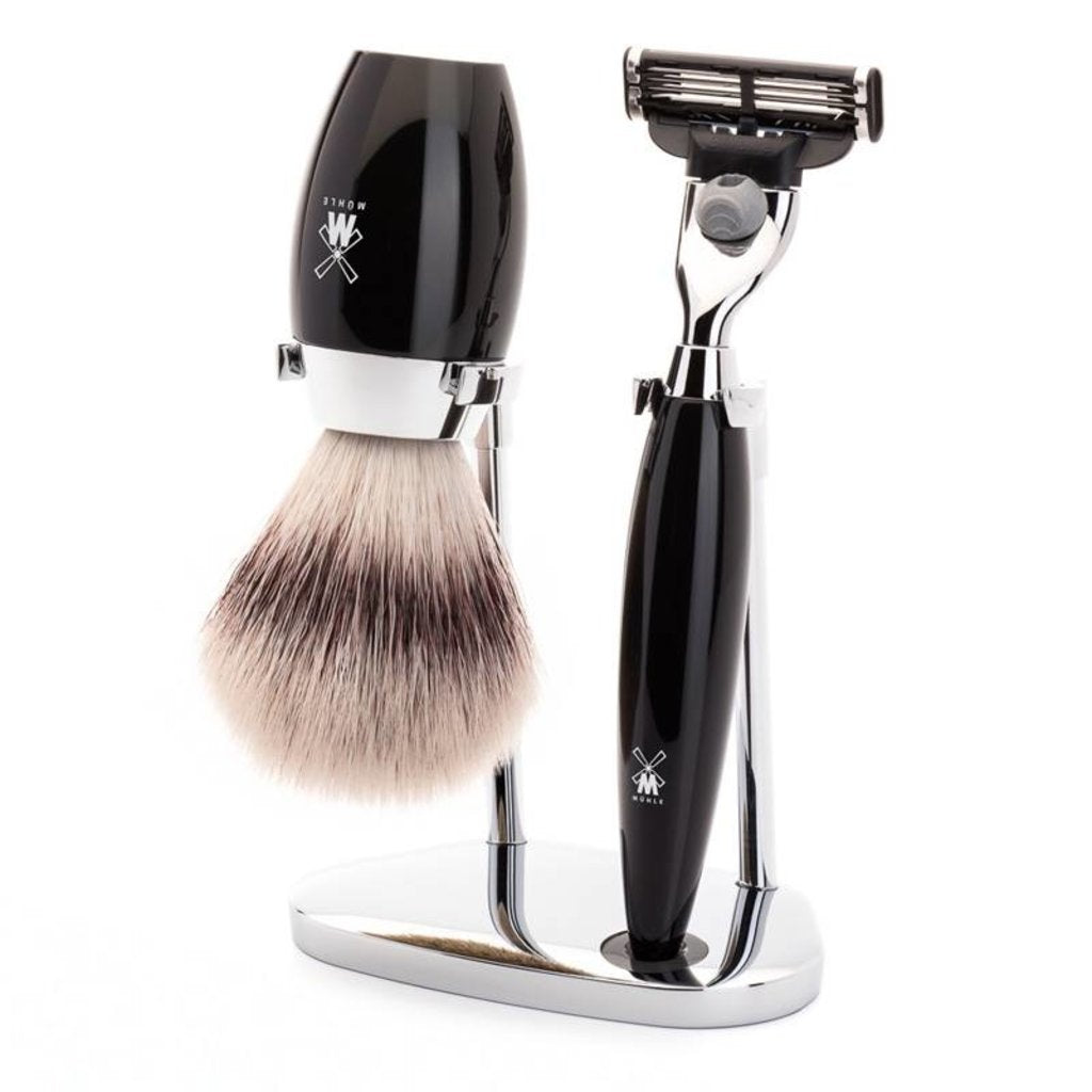 Mühle Scheerset Kosmo 3-delig - Zwart - Mach3®