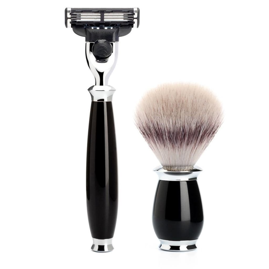 Mühle Scheerset Purist 3-delig - Zwart - Mach3®, tweede productfoto