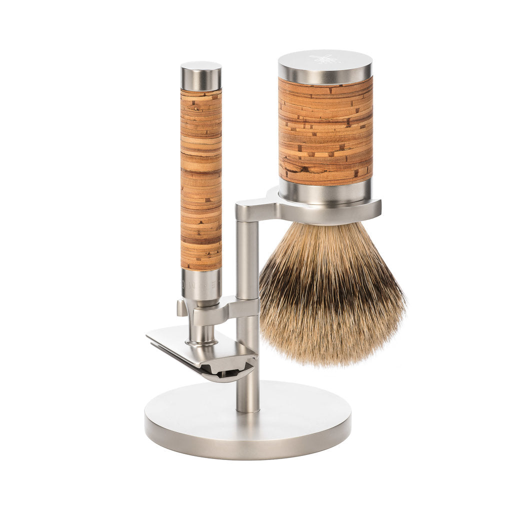 Mühle Scheerset Roestvrij staal Silvertip - Rocca