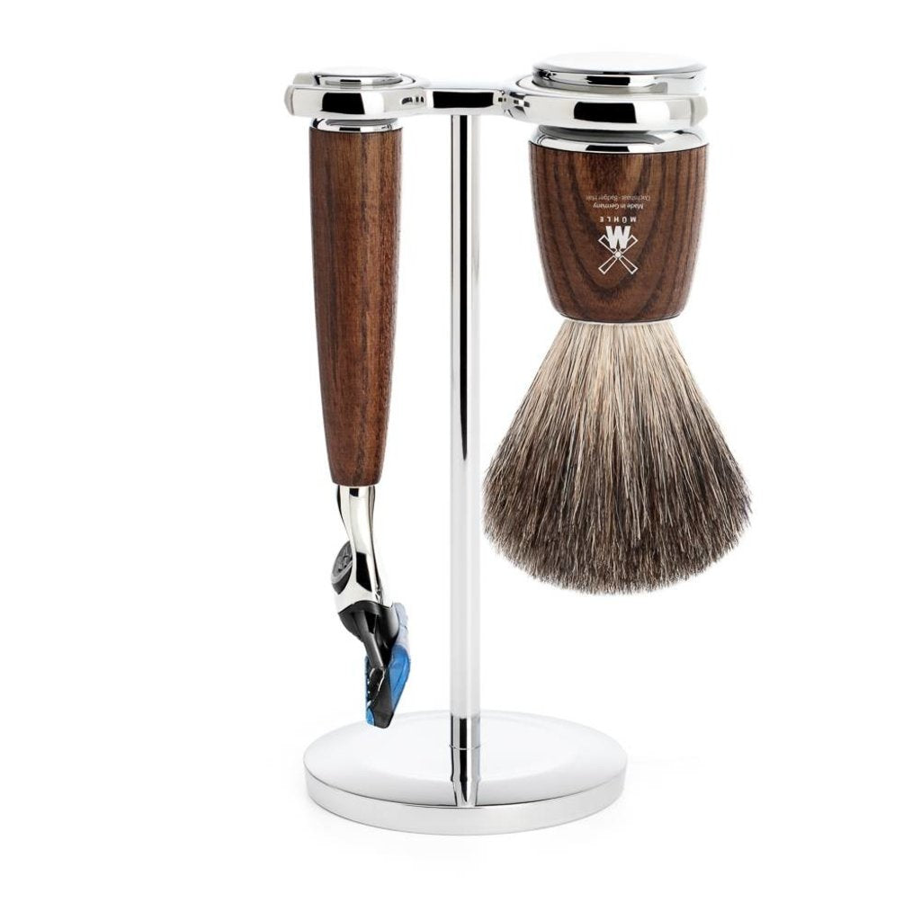 Mühle Scheerset Graudas Rytmo 3-delig - Essenhout - Fusion®