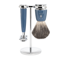 Mühle Scheerset Graudas Rytmo 3-delig - Petrol - Saf.Razor