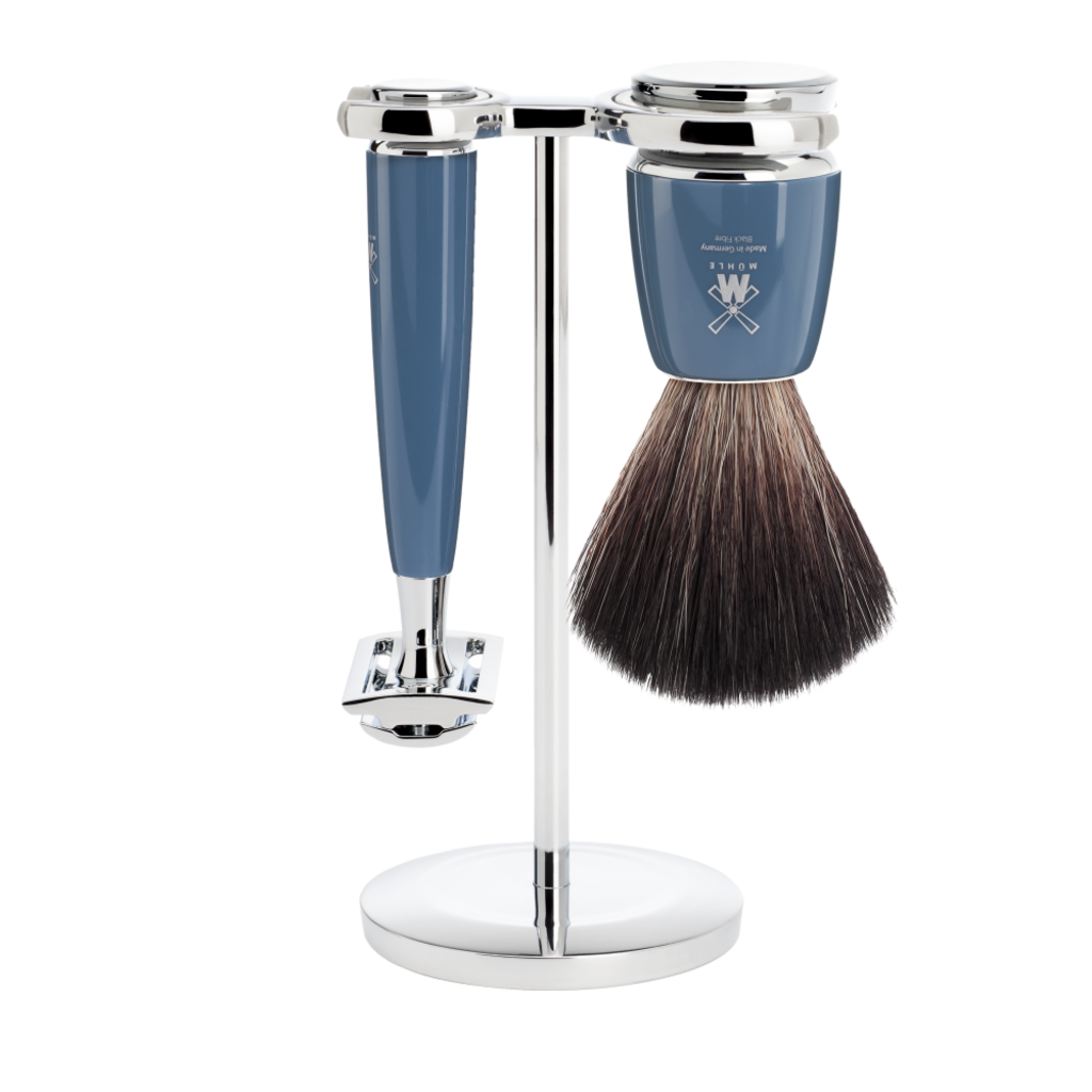 Mühle Scheerset Rytmo 3-delig - Petrol - Saf.Razor