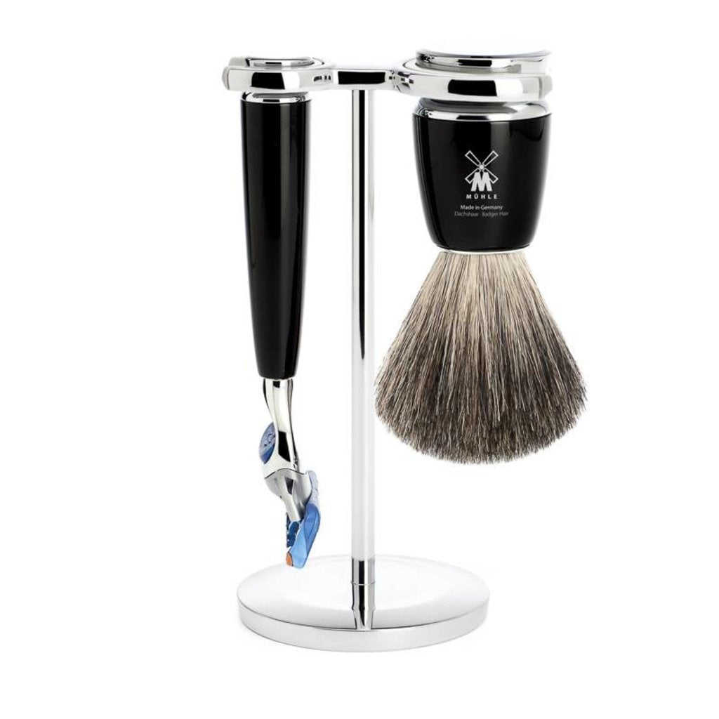 Mühle Scheerset Graudas Rytmo 3-delig - Zwart - Fusion®