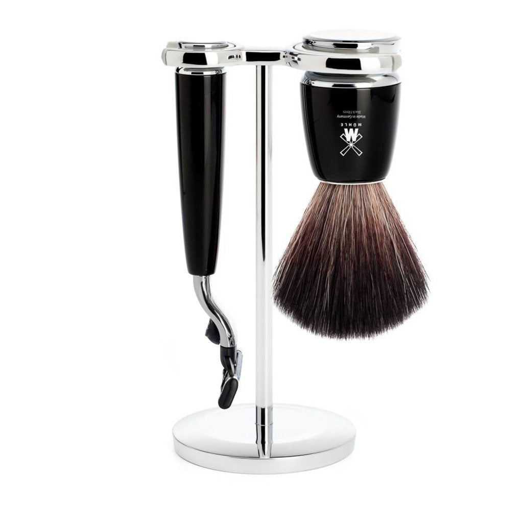 Mühle Scheerset Rytmo 3-delig - Zwart - Mach3®
