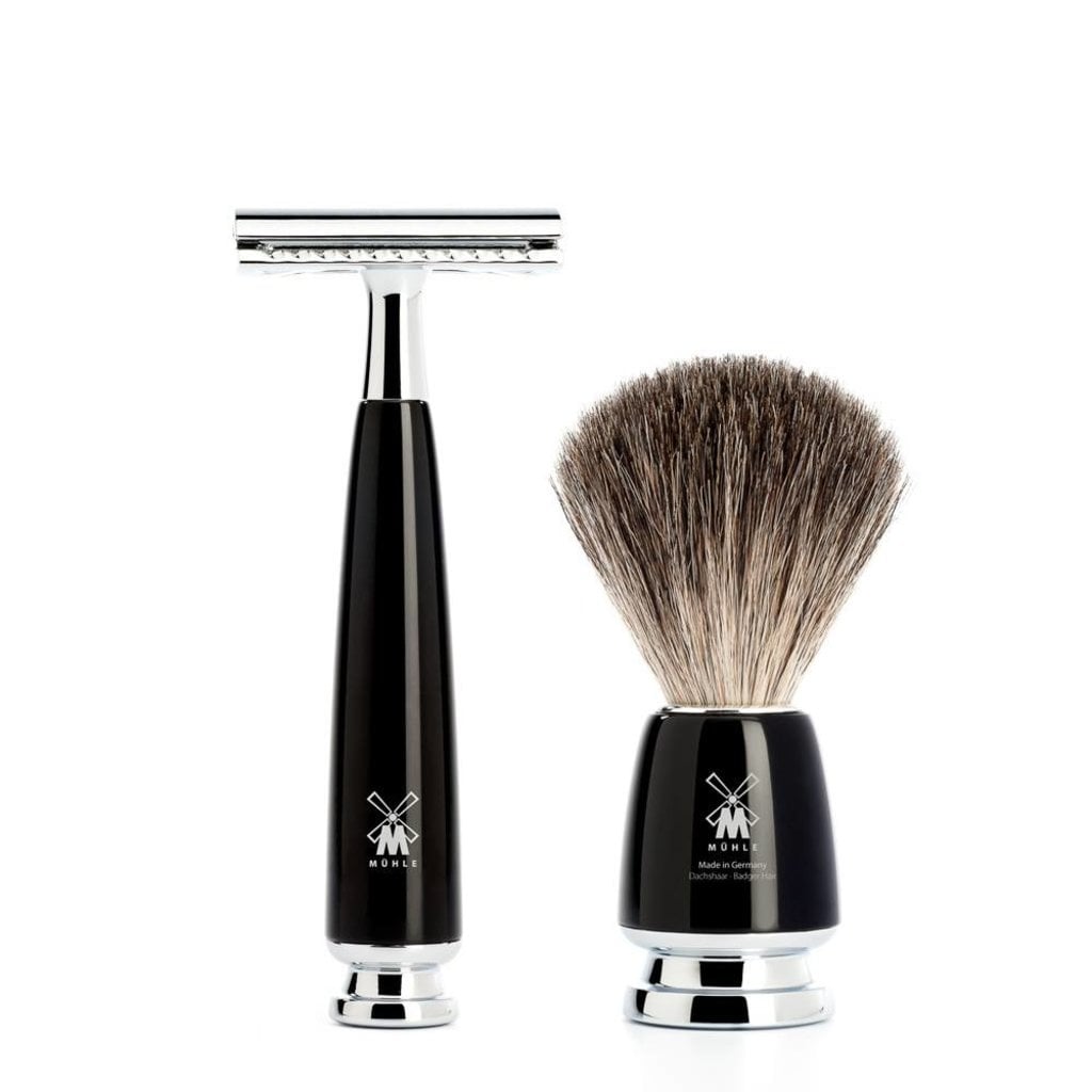 Mühle Scheerset Graudas Rytmo 3-delig - Zwart - Saf.Razor, tweede productfoto