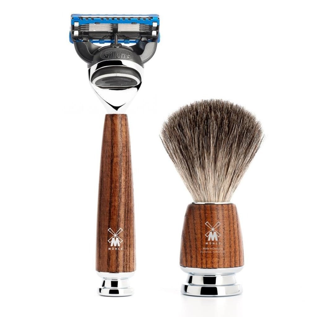 Mühle Scheerset Graudas Rytmo 4-delig - Essenhout - Fusion®, tweede productfoto