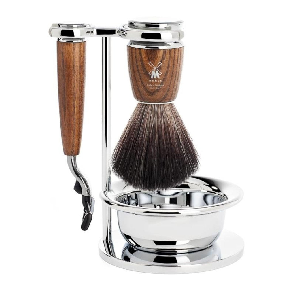 Mühle Scheerset Rytmo 4-delig - Essenhout - Mach3®