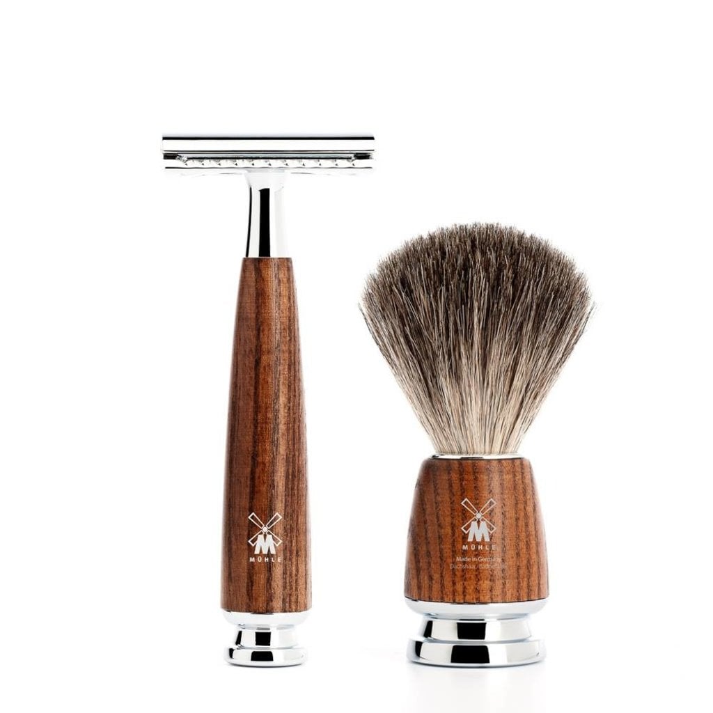 Mühle Scheerset Graudas Rytmo 4-delig - Essenhout - Saf.Razor, tweede productfoto