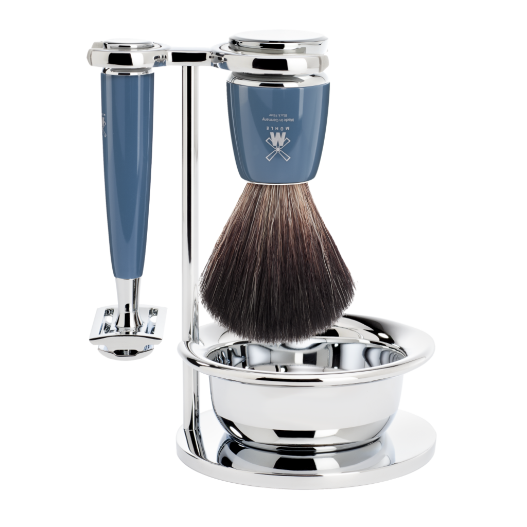 Mühle Scheerset Rytmo 4-delig - Petrol - Saf.Razor
