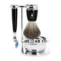 Mühle Scheerset Graudas Rytmo 4-delig - Zwart - Fusion®