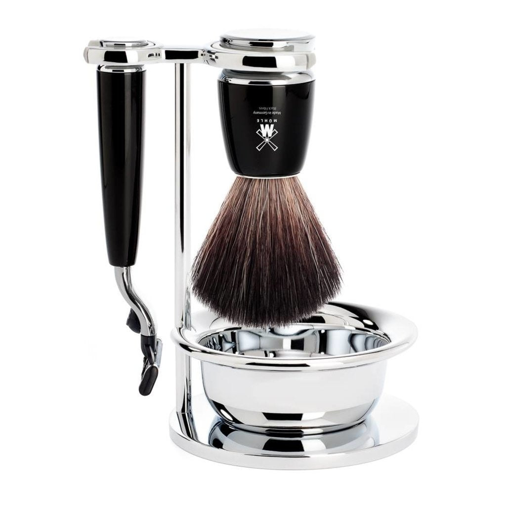 Mühle Scheerset Rytmo 4-delig - Zwart - Mach3®
