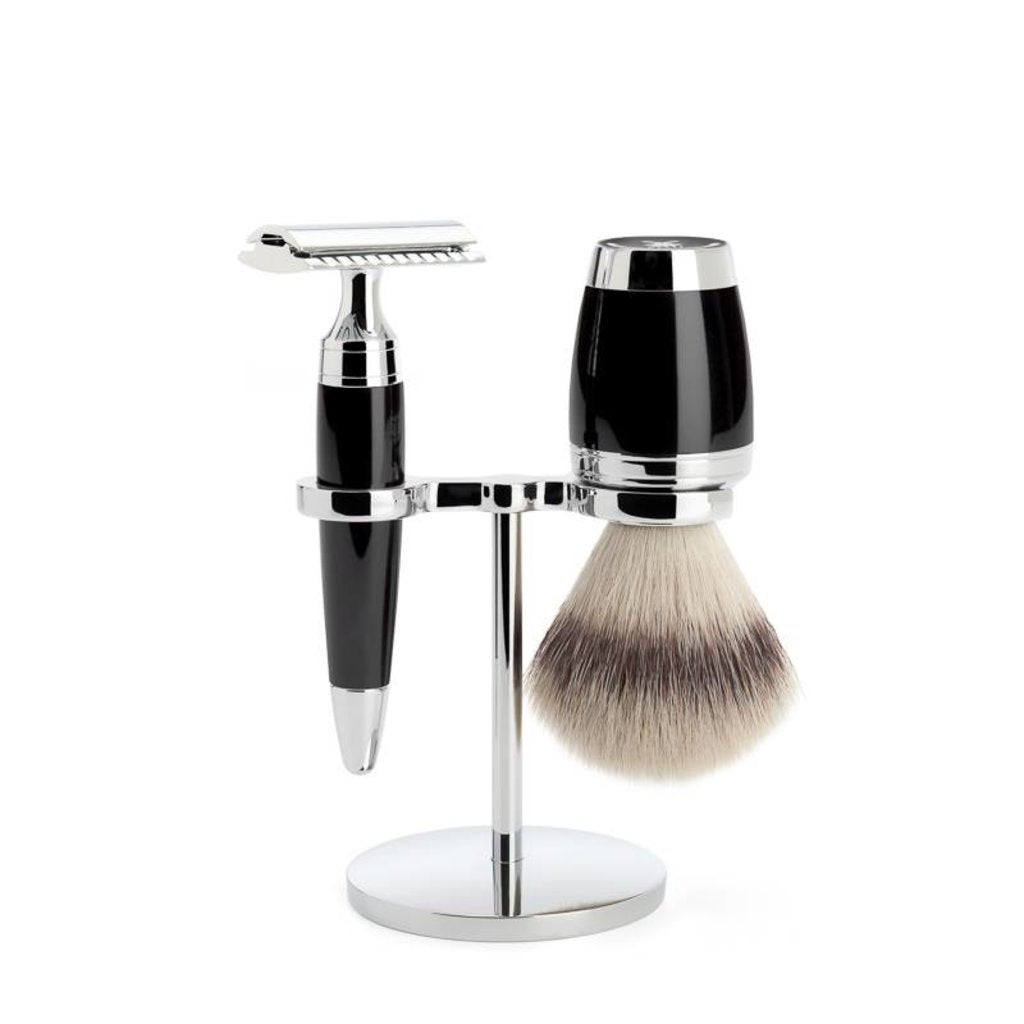 Mühle Scheerset Stylo 3-delig - Zwart - Saf.Razor