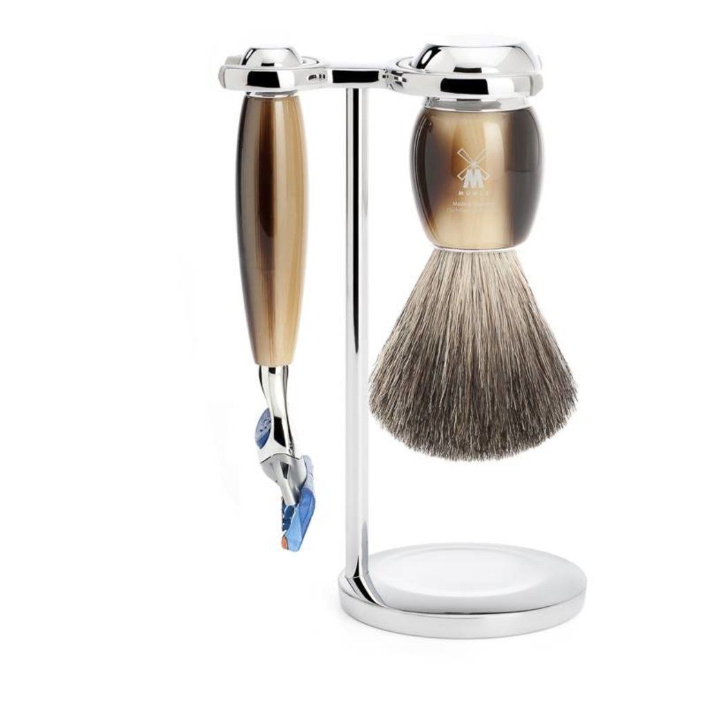 Mühle Scheerset Graudas Vivo 3-delig - Hoornbruin - Fusion®