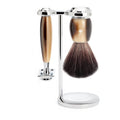 Mühle Scheerset Vivo 3-delig - Hoornbruin - Saf.Razor