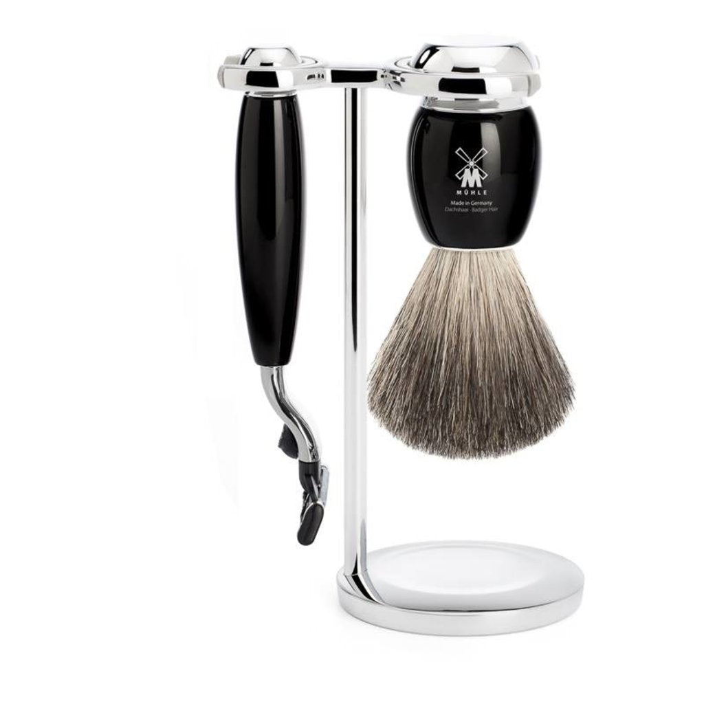 Mühle Scheerset Graudas Vivo 3-delig - Zwart - Mach3®
