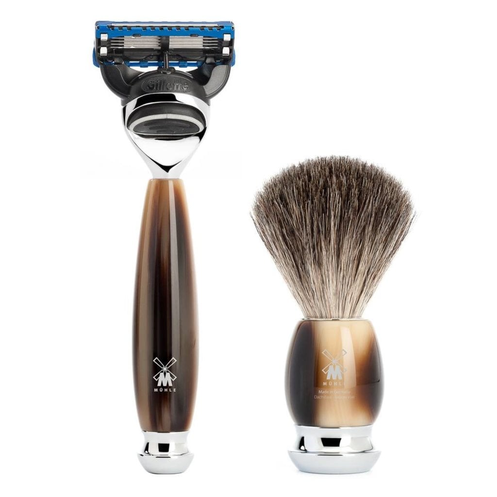 Mühle Scheerset Graudas Vivo 4-delig - Hoornbruin - Fusion®, tweede productfoto