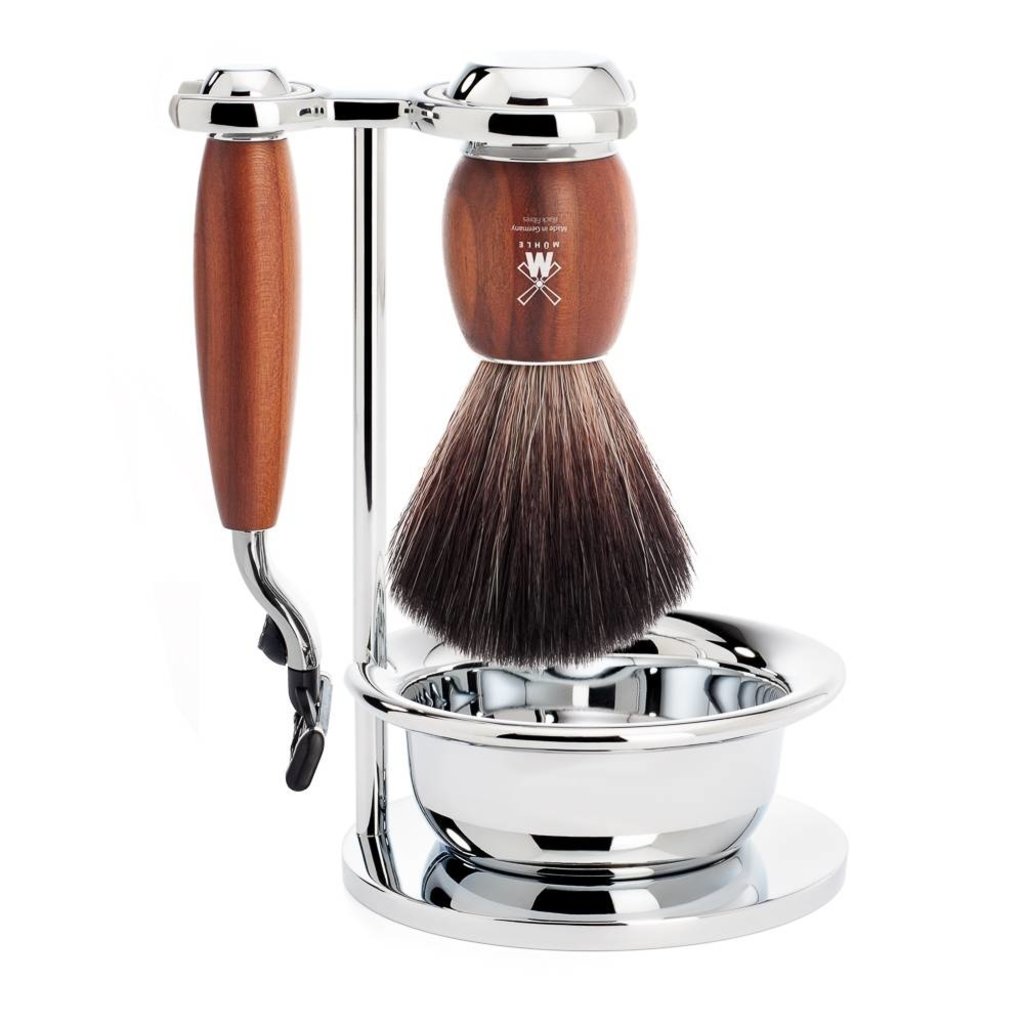 Mühle Scheerset Vivo 4-delig - Pruimenhout - Mach3®