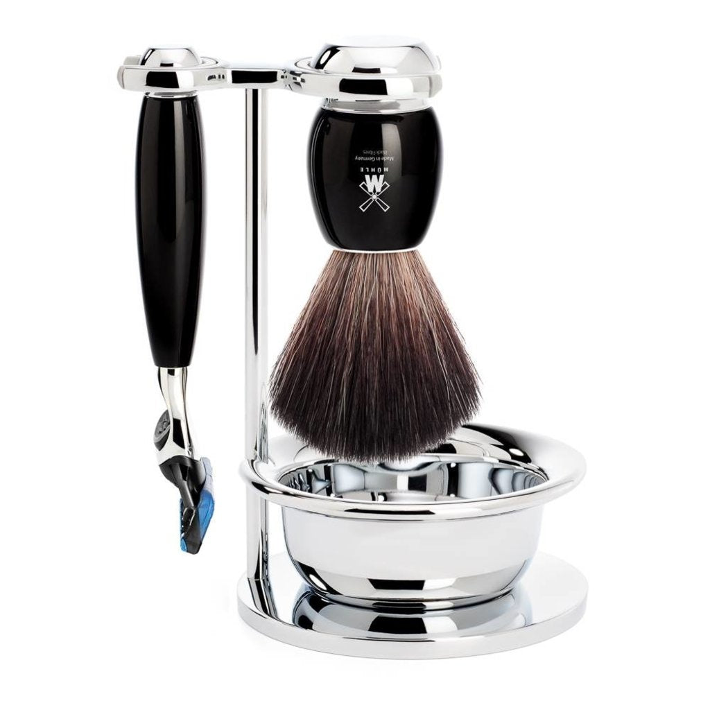 Mühle Scheerset Vivo 4-delig - Zwart - Fusion®