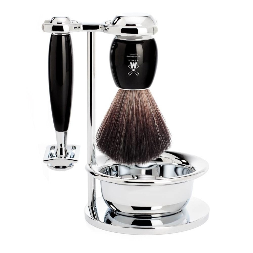 Mühle Scheerset Vivo 4-delig - Zwart - Saf.Razor