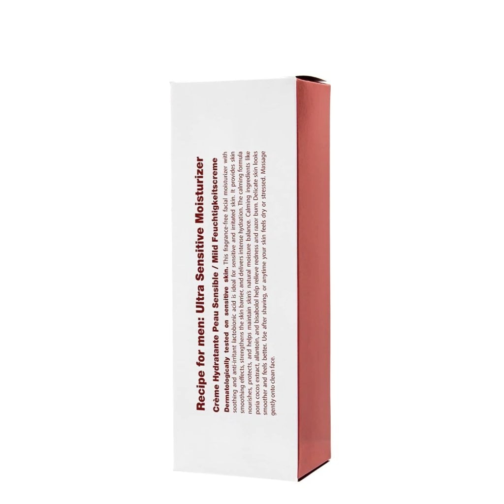 Recipe for Men Ultra Sensitive Moisturizer 75ml, tweede productfoto