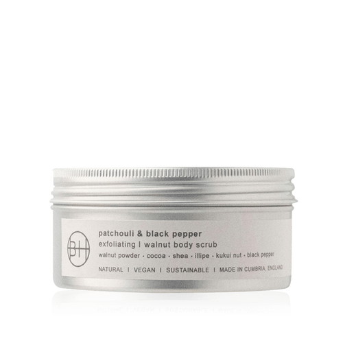 Bath House Walnoot Body Scrub 200ml Patchouli & Black Pepper