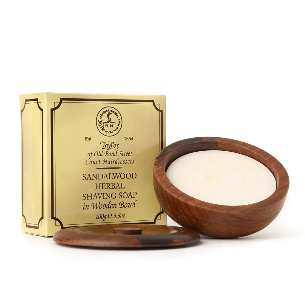 Taylor of Old Bond Street Wooden Bowl 100g Sandalwood